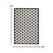 Homeroots 4 x 6 ft. Black White Gray Indoor & Outdoor Area Rug 385134 - alternate 2